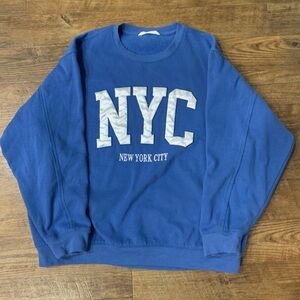 Bluenotes Blue NYC Crewneck Sweater